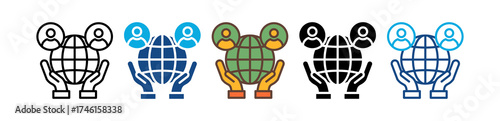 Corporate Responsibility multiple icon