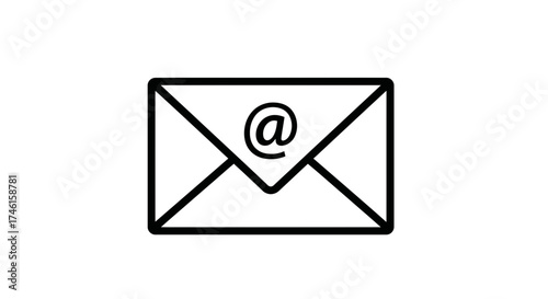Email Envelope Icon – Communication Message Mail Symbol
