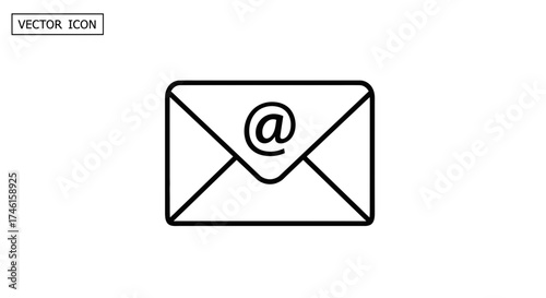 Email Envelope Icon – Communication Message Mail Symbol