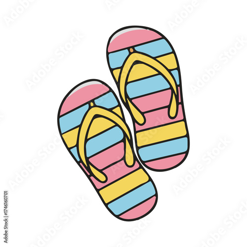 flip-flops illustration design