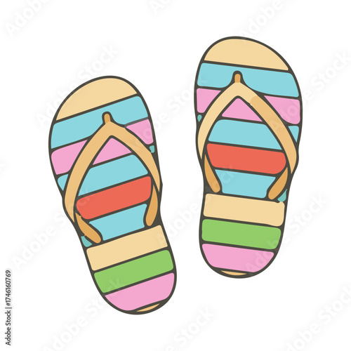 flip-flops illustration design