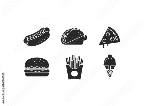 Fast food icons