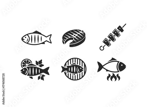 Collection of fish icons