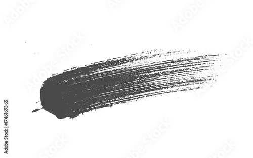 Black set paint, ink brush, brush strokes, brushes, lines, frames, box, grungy. Grungy brushes collection.Abstract brush stock isolated on transparent PNG file
