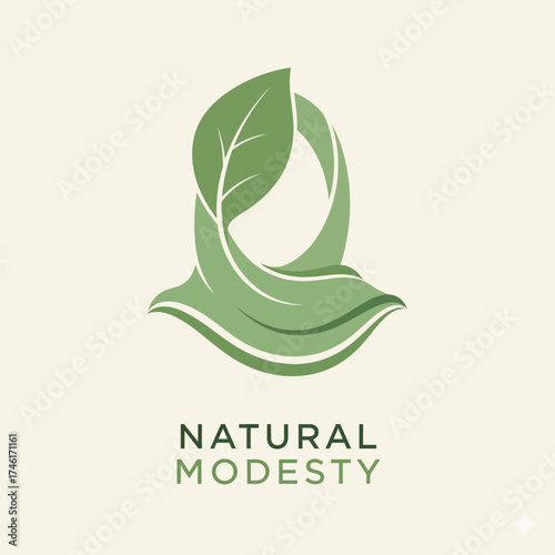 hijab modesty woman fashion culture muslim modern female nature leaf green