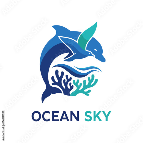 dolphin fish underwater animal sea coral ocean nature bird 
