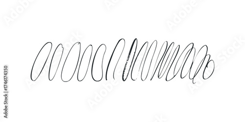 Hand Drawn Ink Scribble Brush Strokes
