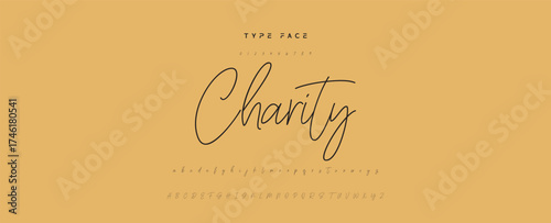 Handwritten Font Calligraphy Logotype Script Font Type Font lettering handwritten, Illustration vector, for design