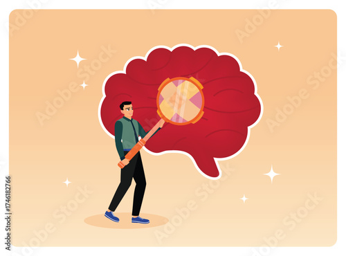 A psychiatrist analyzes the brain recovering from mental illness.