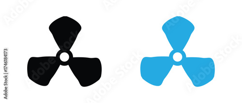 Propeller fan icon. Propeller speed icon, fan icon, abstract Propeller Fan Icon.