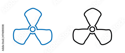 Propeller fan icon. Propeller speed icon, fan icon, abstract Propeller Fan Icon.