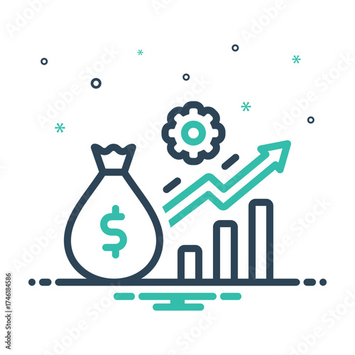 Mix icon for profit maximization
