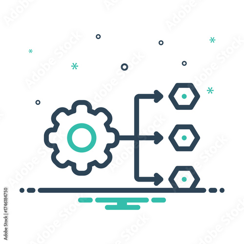 Mix icon for workflow efficiency