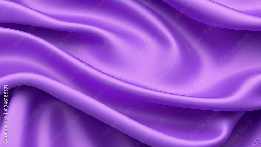 Obraz premium Luxury Purple Silk with Smooth Fold Texture