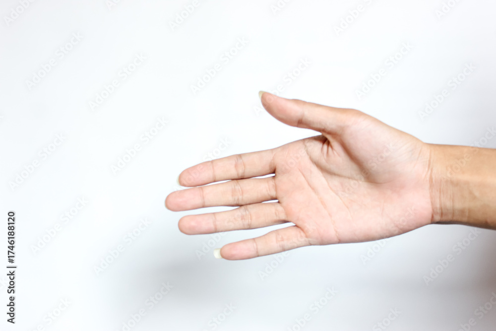 Fototapeta premium handshake for the business on white background, contract agreemnt concept.