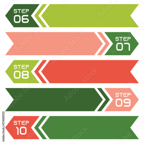 Infographic Number Step Nameplate