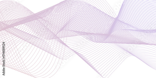 Modern digital technology design for Abstract Background. Abstract mesh glowing curved lines and modern wave design. mesh music and sound creative design.	