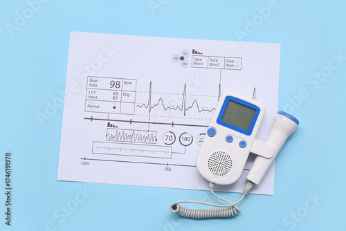 Fetal doppler with cardiogr...