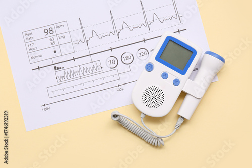 Fetal doppler with cardiogr...