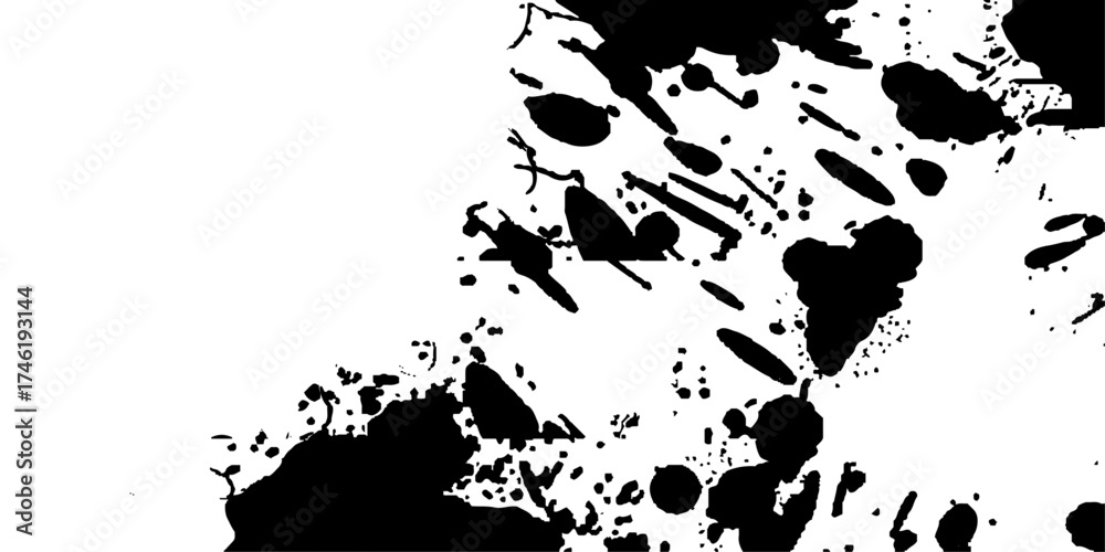 Obraz premium Old grunge black texture design. Grunge background black and white. Overlay textures old damage Dirty grainy and scratches. Distress overlay vector textures.