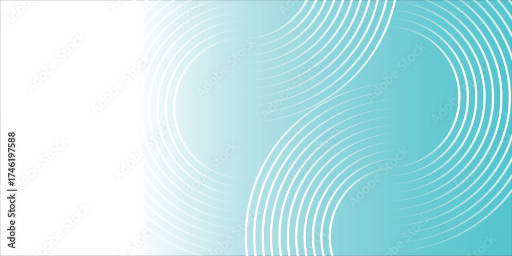 Fototapeta premium Futuristic Modern shiny blue circle lines pattern. Futuristic technology concept style. art