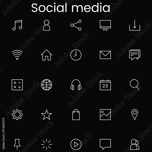 Web icon set. Website set icon vector. for computer and mobile,web mega icon set.