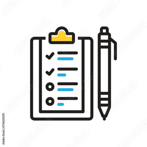 Multi color icon for subject