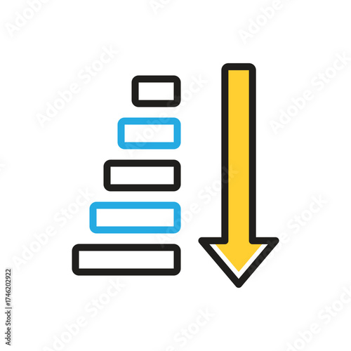 Multi color icon for sort