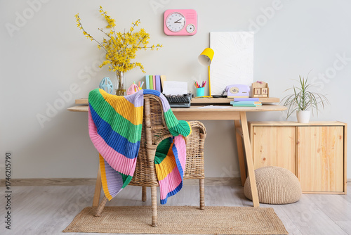 Comfortable workplace with ...