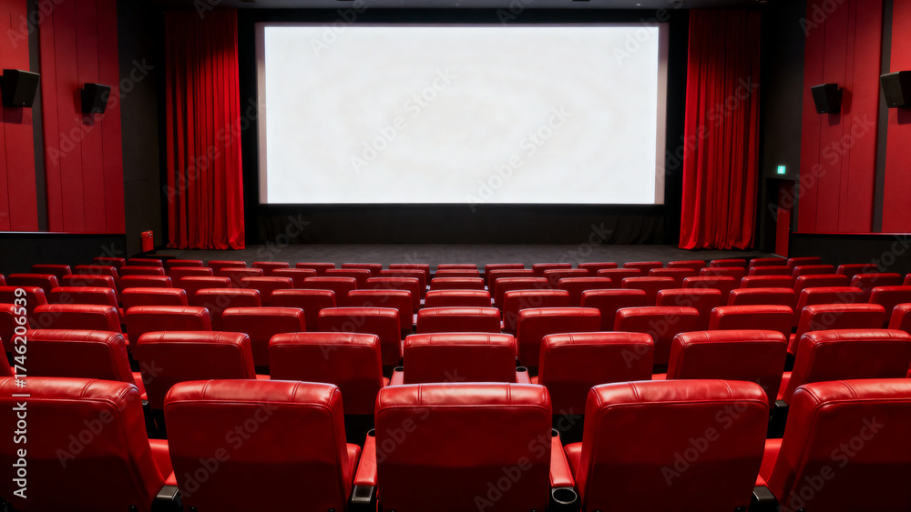 Fototapeta premium Empty Cinema Auditorium