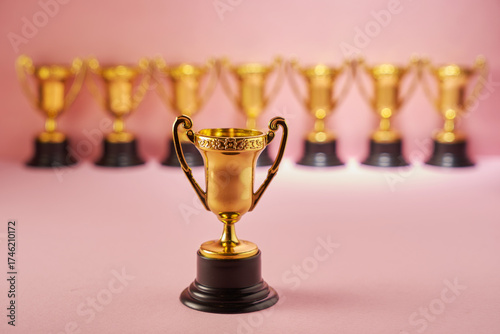 small trophy stand out from the crowd.