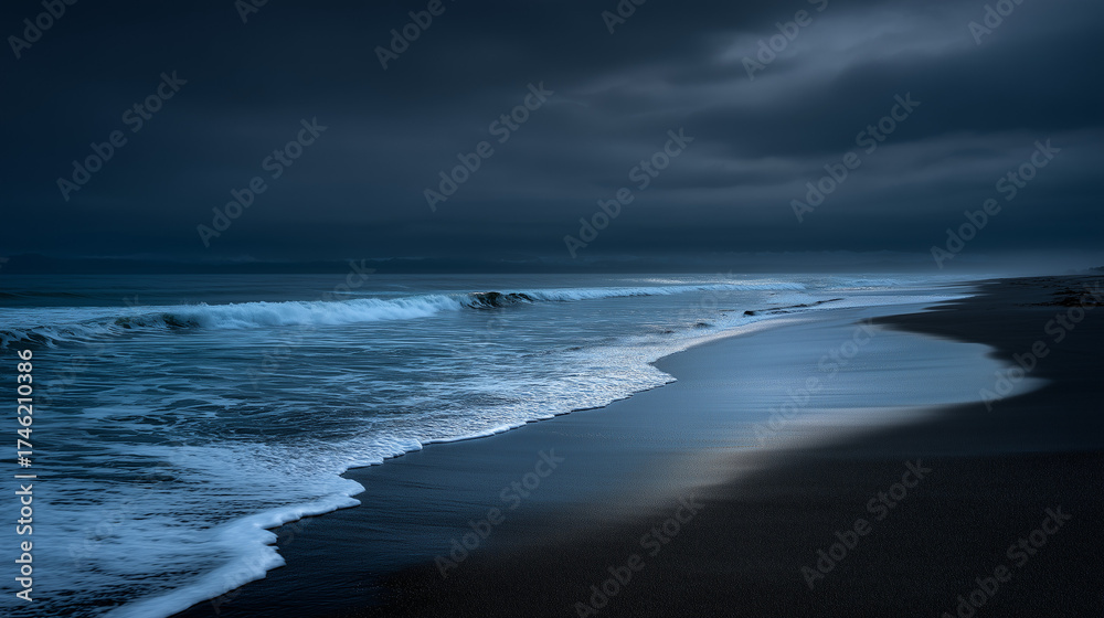 Fototapeta premium Ocean waves and coastline