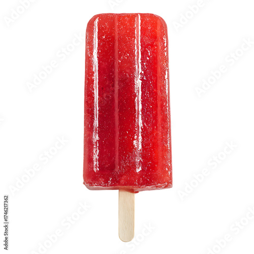 A strawberry flavored popsicle