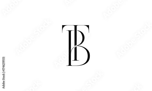 TB initial letters, monogram logo