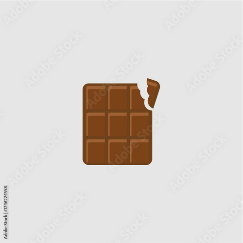 Vector of chocolate bar broken into pieces m11.eps