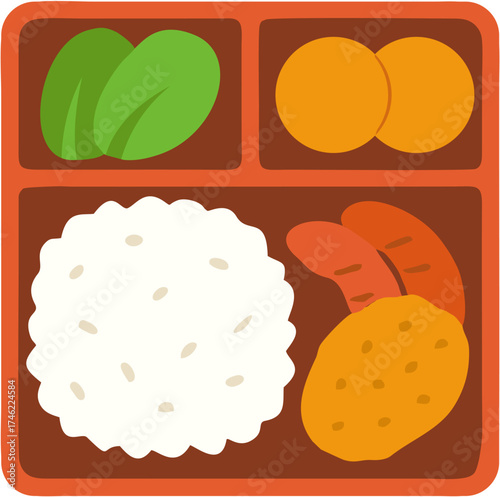 Vector illustration of traditional Asian street food cart m2.eps