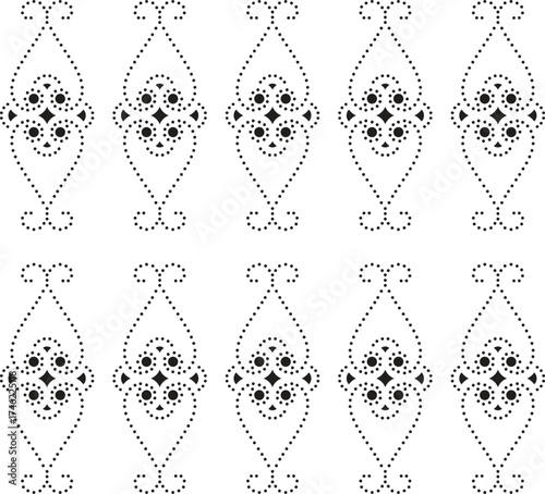 Abstract background with a geometric construction white background pattern
