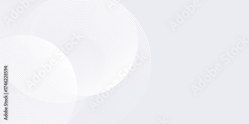 Simple nice grey background with dynamic circle modern pattern white good illustrations