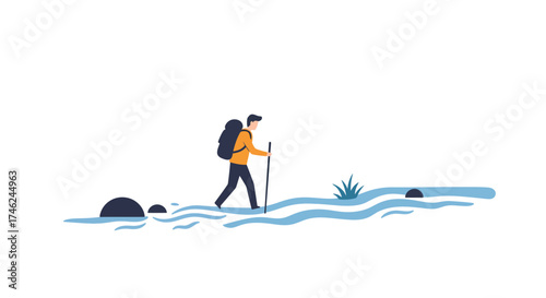 A Journey Across the Stream Hiking Adventure