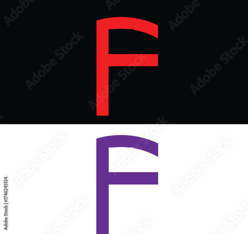 Curved F design for your business