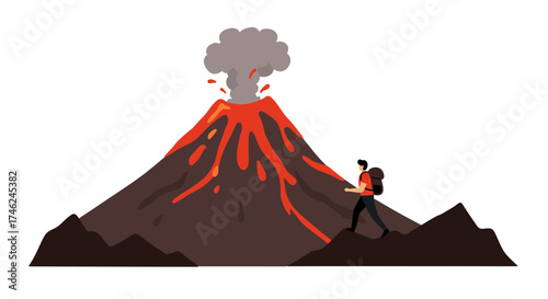 Volcano Adventure A Hiker's Journey to the Fiery Peak