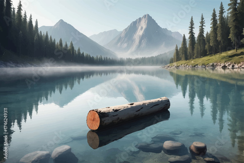 Autumn at Braies lake ,Famous lake in the Dolomites. 