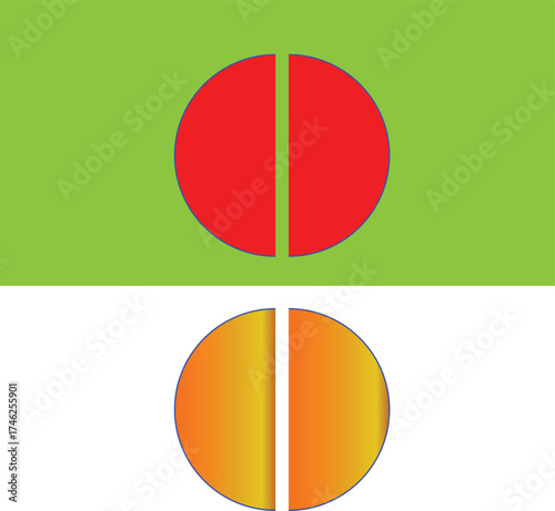 Circle divide design for your business