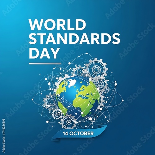 World standards day celebrating global quality and innovation with earth