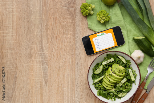 Mobile phone with meal plan...