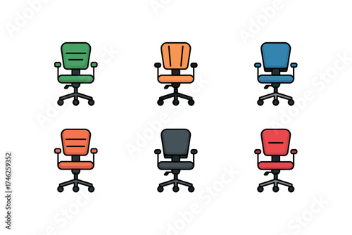 Office Chair Icon Design