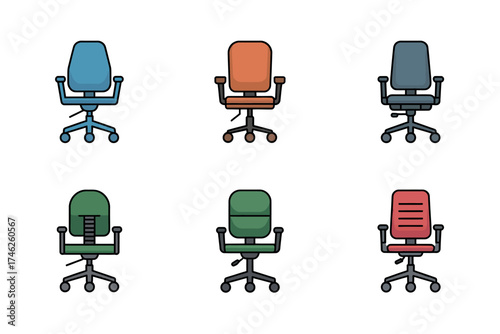 Modern Office Seat Icon