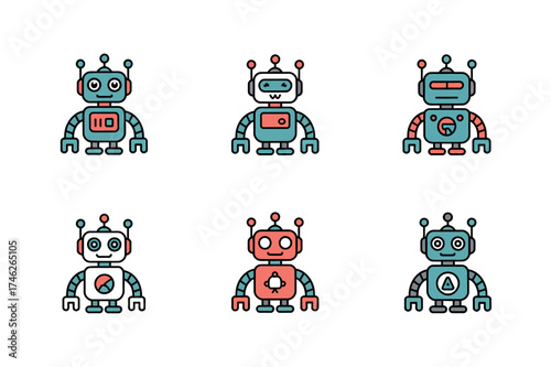 Robot AI Chatbot Icon  
