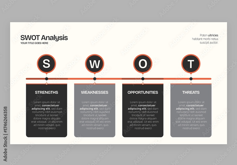 SWOT Analysis Infographic in Modern Corporate Style for Business ...