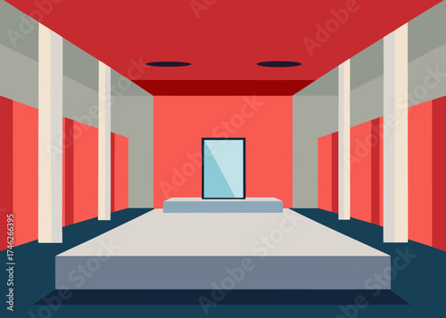 Modern Museum Interior Minimal White Space Design